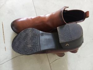 Brown Leather Ankle Boots