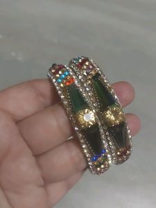 Multi Colour Stone Bangles