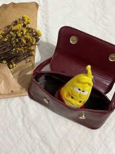 red maroon elegant hand bag