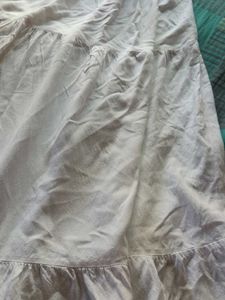 Flowy White Tiered Maxi Skirt