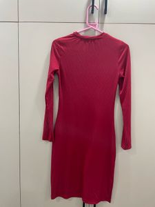 Ribbed Knit Long Sleeve Bodycon Dress