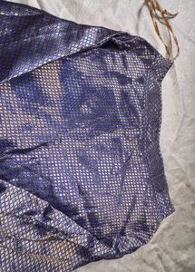 Royal Blue Brocade long Skirt