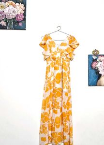 Floral Maxi Dress with Ruffles