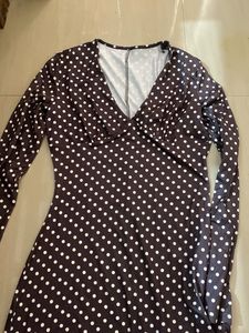 Polka Dot Long Sleeve Dress