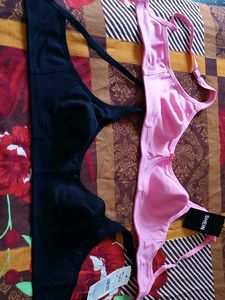 Pack of 2 Bras - Black &amp; Pink