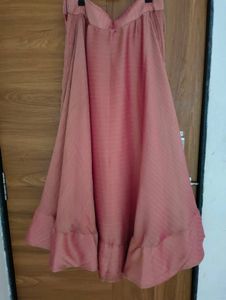 Elegant Salmon Pink Ethnic Lehnga