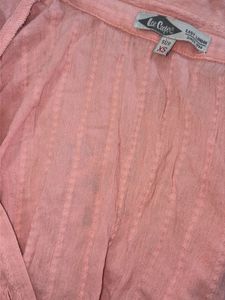 Chic Pink Striped Button-Up Shirt | Lee Cooper