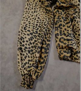 Zara Leopard Print Smocked dress