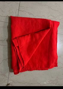 Vibrant orange georgette duppata