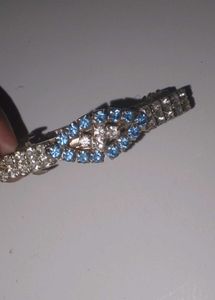 Sparkling Blue & Clear Stone Bracelet