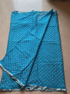 Blue Floral Design Saree