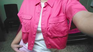 The Souled Store Boxy Crop Shirt