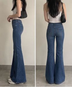 Retro High-Waisted Flare Jeans