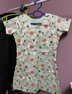 self customised kurti skirt set with dupatta