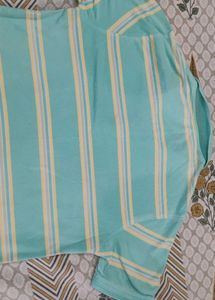 MAX Men’s Mint Green Striped Polo T-Shirt |
