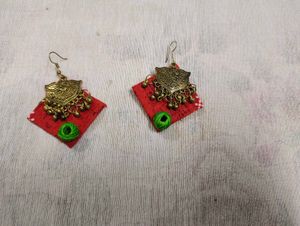 Boho Fish Pendant Necklace &amp; Earrings Set