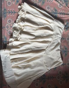 Combo H&M Top with Cream Skirt