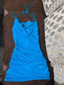 Blue Bodycon Mini Dress