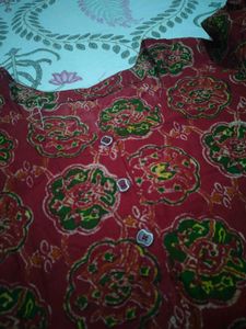 Red Printed Kurti 🍂