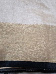 Elegant off white colour saree with blouse