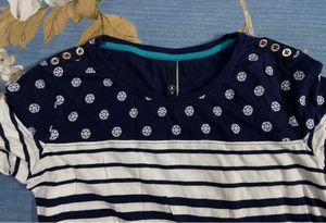 Max Striped Long Sleeve Cotton Top