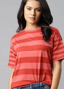 Striped Round Neck T-Shirt