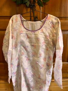 Beautiful Off White Kurti.