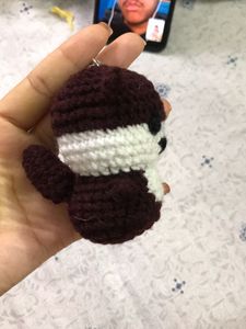 Handmade Crochet Otter Keychain