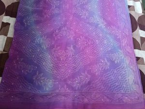 Elegant pink Ombre Saree