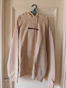 Beige Graphic Hoodie