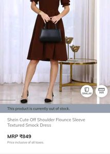 Brown Off-Shoulder with tag dress