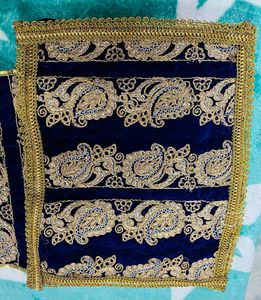 Laddu Gopal Fancy Velvat Rajiyi Bed Set With 2 Pil
