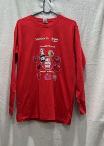 Red Comic Relief Long Sleeve T-Shirt