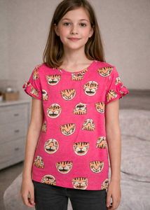 Cute Tiger Print Tee