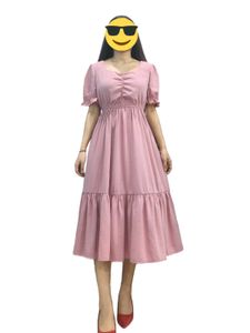 Puff Sleeve Pink Midi Dress💥PRICE DROPPED💥
