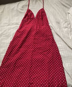 Chic Red Polka Dot Sundress