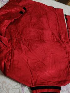 Red Velvet Nehru Jacket
