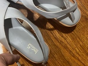 Stylish Grey Wedge Sandals