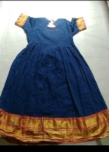 Elegant Blue Ethnic Gown