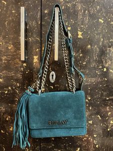 relay studded shoulder bag