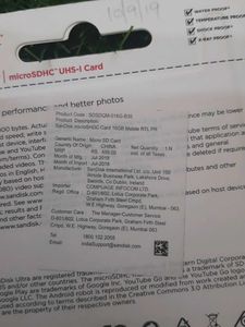 SanDisk Ultra 16GB MicroSD Card