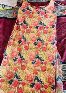 3 Women's Kurtas - Yellow, Floral &amp; White