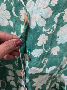 Floral Green Top