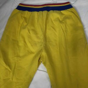Yellow Sweatpants Joggers Trousers