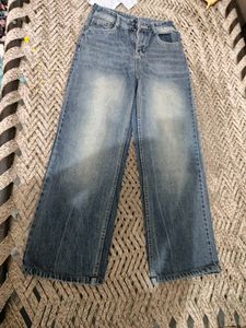 Stylish wordrobe Wide Leg tinted Blue Denim Jeans