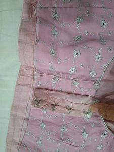 Elegant Indo Western Pink Lehenga Choli Set