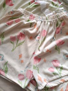 Cute Floral Print Pajama Set