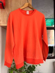 Bright Orange Crewneck Sweatshirt