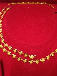 Delicate Gold Heart Chain Necklace