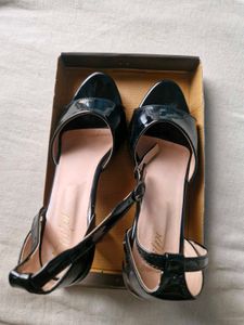 Black Patent Strappy Heels